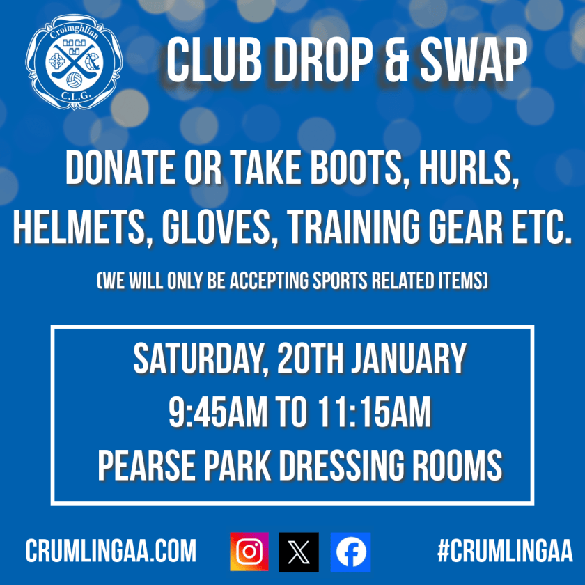 Club Drop & Swap – Crumlin GAA